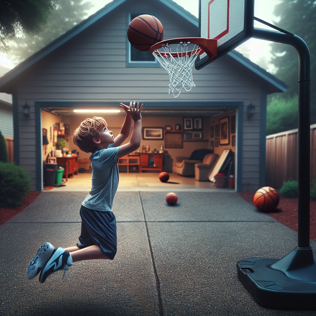 Child Dreams of Becoming a Basketball Player